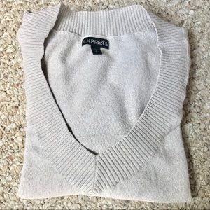 Express V Neck Sweater with Sparkles